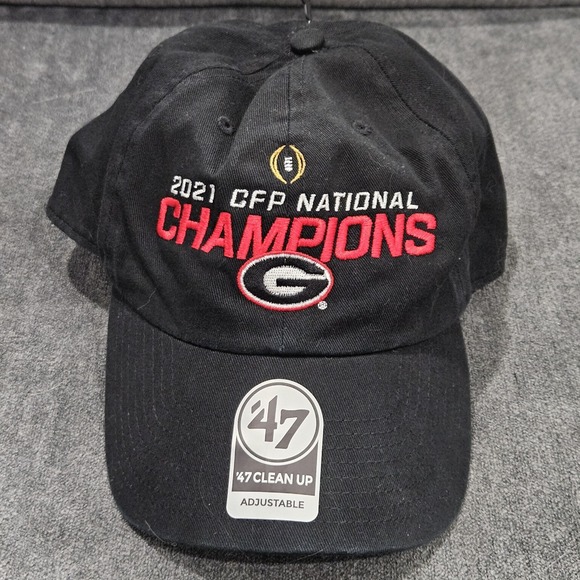 NEW 47' Clean Up Georgia Bulldogs 2021 CFP National Champions Adjustable Hat - Picture 1 of 6